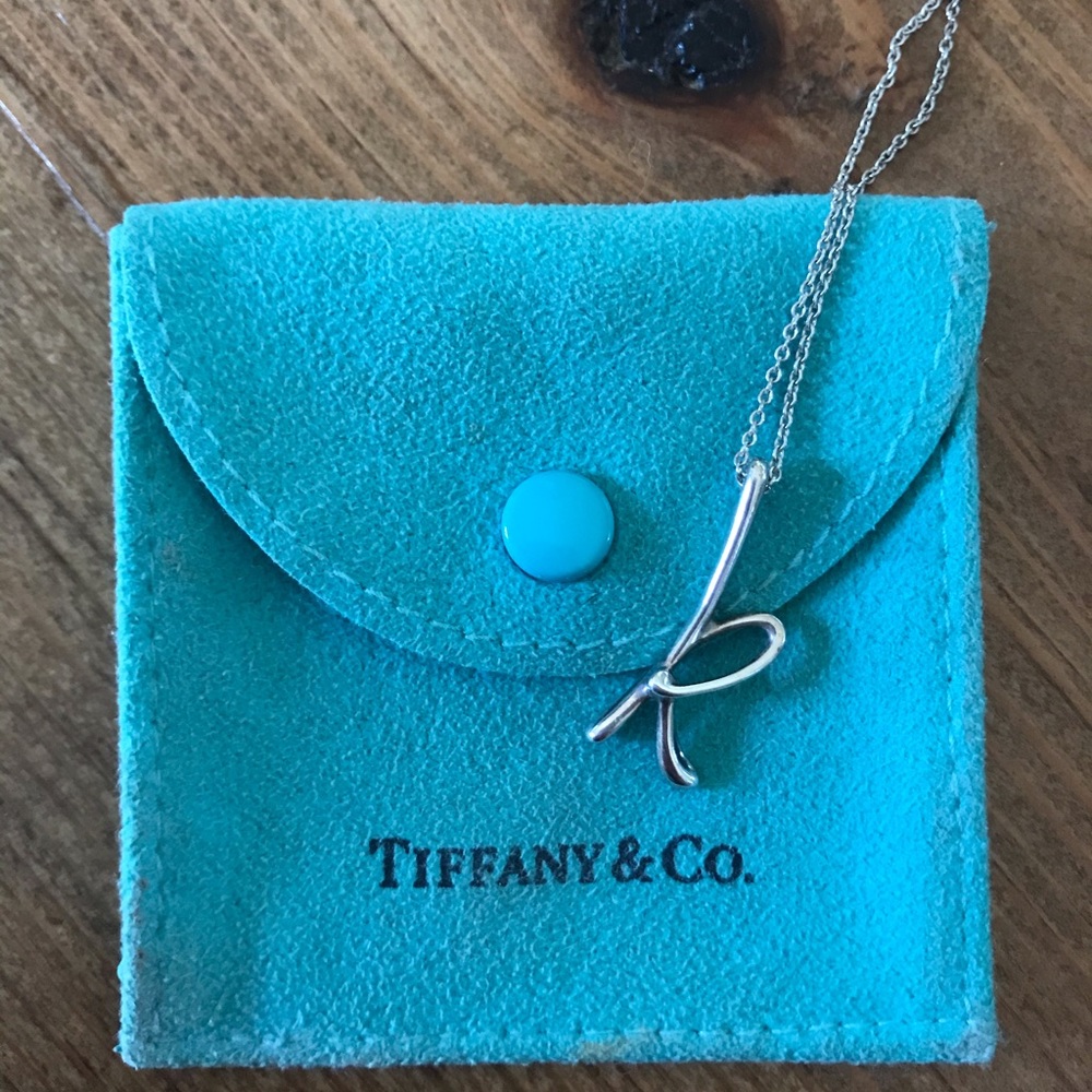Tiffany Elsa Peretti Initial K Necklace